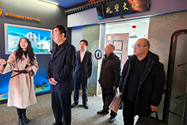 邯郸市商务局毛俊明等领导莅临君卓展览装饰（邯郸公司）调研指导工作