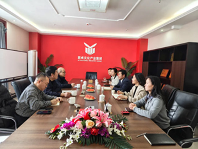 邯郸市商务局毛俊明等领导莅临君卓展览装饰（邯郸公司）调研指导工作